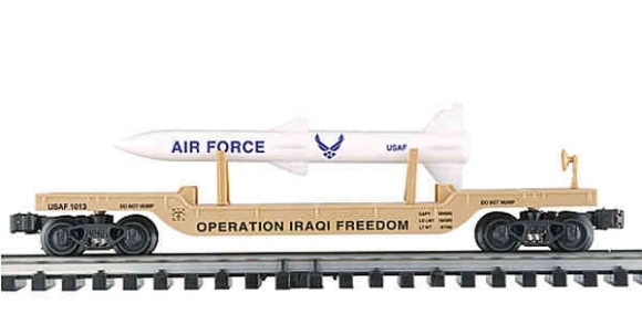 Picture of Operation Iraqi Freedom US Air Force Flatcar w/Missle
