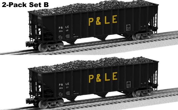 Picture of P&LE Die-Cast 100-ton Coal Hopper 2pk. B