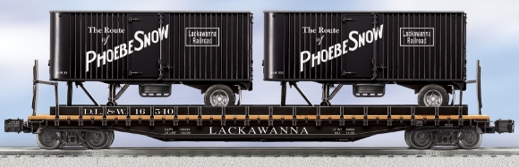 Picture of Lackawanna PS-4 Flatcar w/Piggyback Trailers