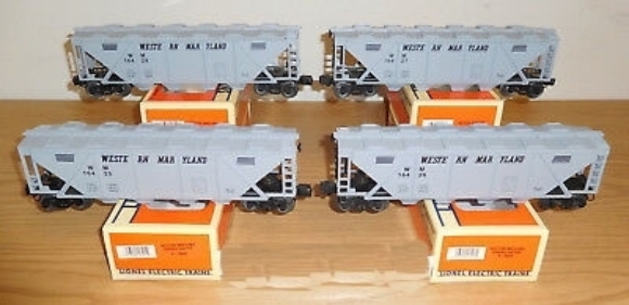 Picture of Western Maryland (gray) Covered Hopper 4-Car Set (16424 to 27)