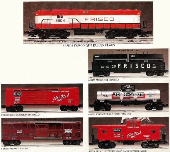 Picture of Frisco GP-7 w/5 Freight Cars (Fallen Flag #5)