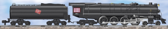 Picture of Milwaukee Road 4-8-4 Northern Steam Locomotive 