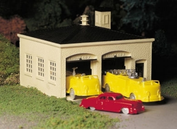 Picture of Plasticville Fire House Kit w/vehicles
