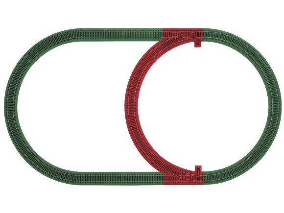 Picture of AF S-Gauge FasTrack Inner Passing Loop Add-On Track Pack