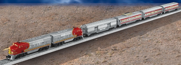 lionel santa fe super freight train set