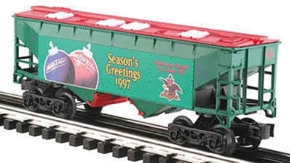 Picture of K-Line Anheuser-Busch 1997 Christmas Hopper Car