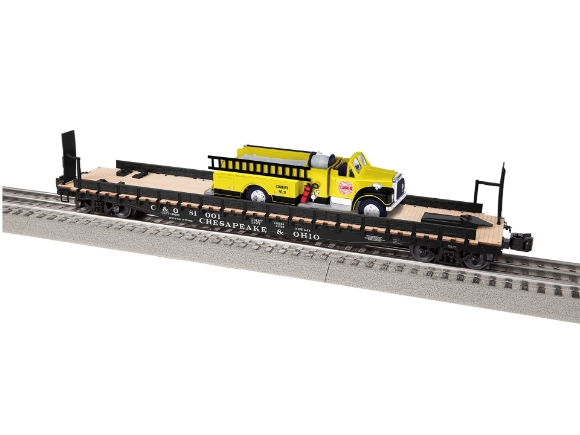 Picture of Chesapeake & Ohio 50' Flatcar w/Firetruck