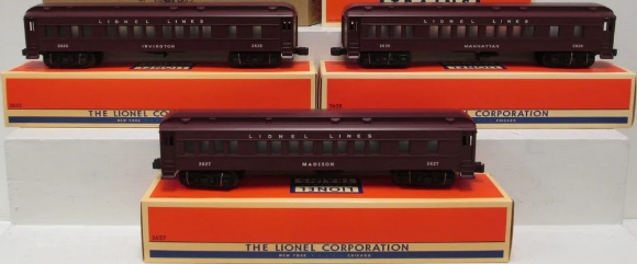 Picture of Lionel Lines Madison 3-Car Passenger (2625,27,28)