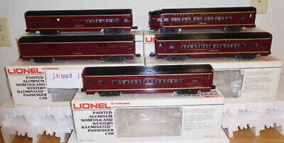 Picture of Norfolk & Western 15'' Aluminum 5-Car Passenger Set (9562 to 9566)
