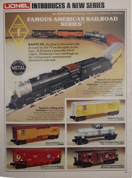 Picture of Santa Fe Farr#1 Steam Loco w/5 Freight Cars (used)