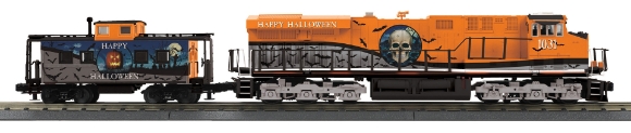 Picture of Halloween ES44AC Imperial Diesel & Caboose Set 