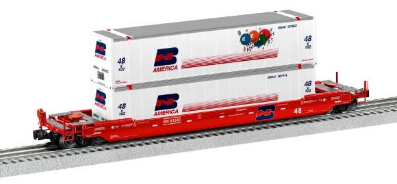 Picture of Lionel Burlington Northern Husky Stack Car #63345