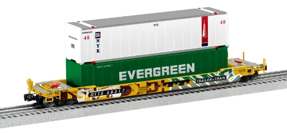 Picture of Lionel Trailer Train Husky Stack Car w/ Graffiti 