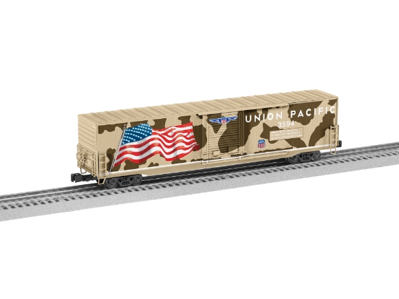 Picture of Lionel Union Pacific Desert Victory Flag Boxcar