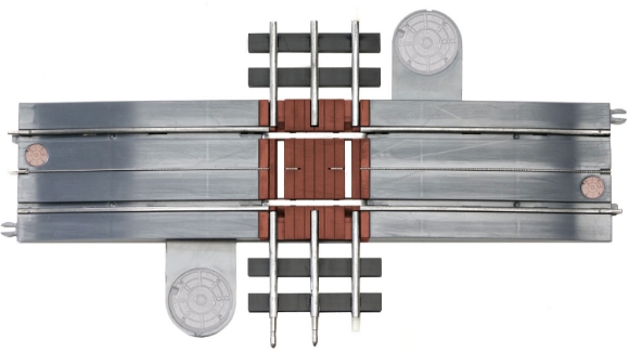 Picture of Superstreets 10" Tubular Track Grade Crossing (1 carded)