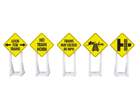 Picture of Railroad Signs 5-pack