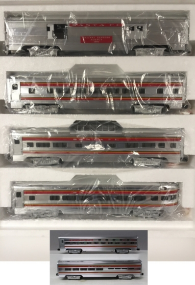 Picture of Santa Fe 15" Aluminum Passenger 6-Car Set (20-6021/20-6122)