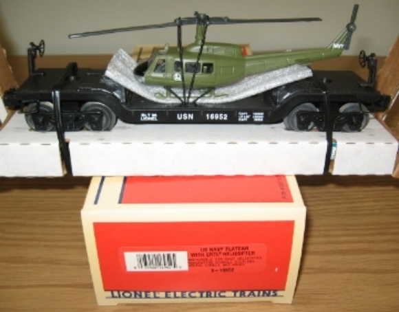Picture of U.S. Navy Depressed Flat w/Ertl Helicopter *