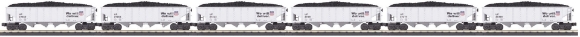 Picture of Union Pacific Die-Cast 4-Bay Hopper Car 6-pack