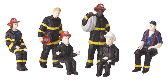 Picture of Fire House Employees 6-pcs. Figure Set #2