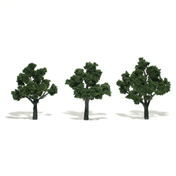 Picture of Medium Green Tree 3pk. - Woodland Scencis   