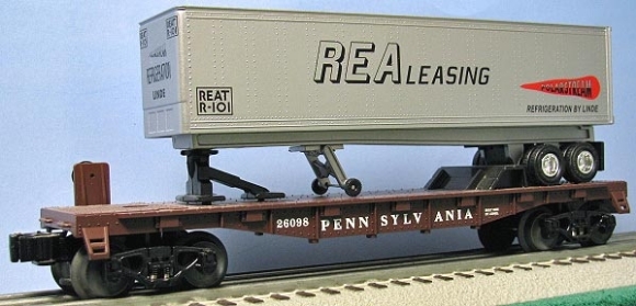 Picture of Pennsylvania Flatcar w/ REAleasing Trailer