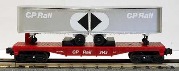 Picture of CP Rail Flatcar w/Piggyback Trailers