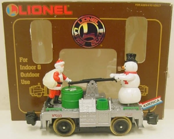 Picture of Santa & Snowman (Motorized) Handcar (used)