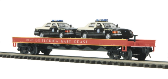 Picture of Flordia East Coast Flatcar w/Ford Police Cars