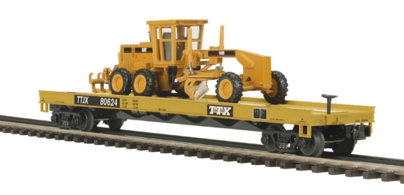 Picture of TTX Flatcar w/140 H Motor Grader