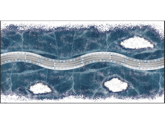 Picture of Polar Express Ice Fastrack 036 Curve 4-pack