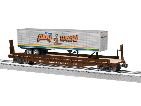 Picture of Lionel Lines 50' Flatcar w/Play World Trailer   