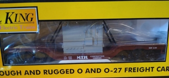 Picture of MTH Depressed Flatcar w/ Transformer Load