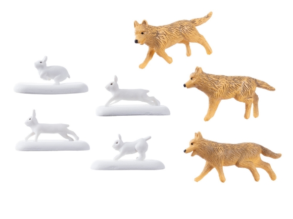 Picture of Polar Express Wolves & Rabbit Figures
