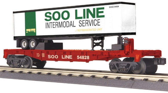 Picture of SOO Line Flat Car w/ Trailer