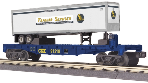 Picture of CSX Flat Car w/ C&O Trailer