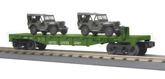 Picture of U.S. Army Flat Car w/ Jeeps 