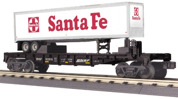 Picture of BNSF Flat Car w/Santa Fe Trailer