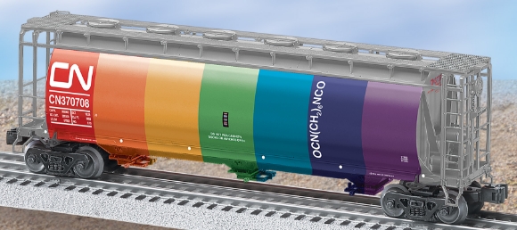 Picture of Canadian National 'Rainbow' Cylindrical Hopper