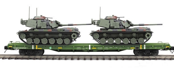 Picture of U.S. Army Flatcar w/(2) M60 Tanks