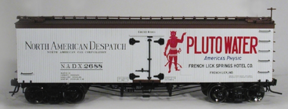 Grzyboski's Train Store: Pluto Water 36' Wood Refrigerator Boxcar