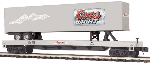 Picture of MTH Premiern Coors Light Flatcar w/ 48' Trailer