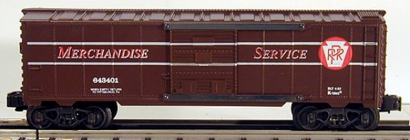 Picture of K-Line PRR Merchandise Service Boxcar (Brown Stripe)