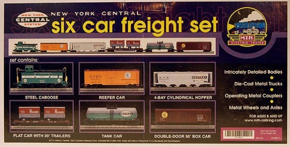 Picture of New York Central 6-Car Freight Set Boxed