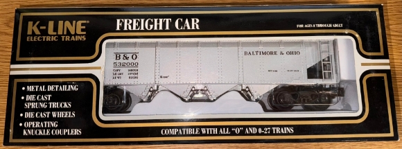 Picture of K-Line B&O O Scale Die-Cast Hopper Car