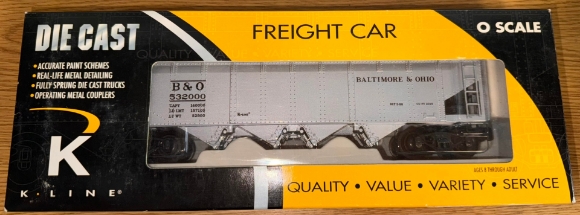 Picture of K-Line Baltimore & Ohio Die-Cast 4-Bay Hopper Car