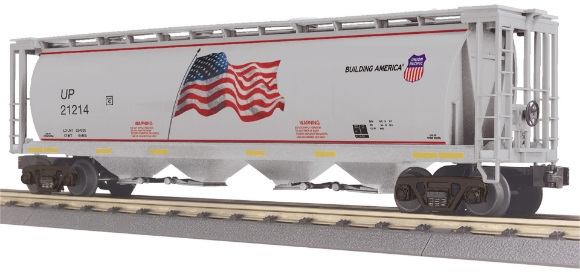 Picture of RailKing Union Pacific 4-Bay Cylindrical Hopper