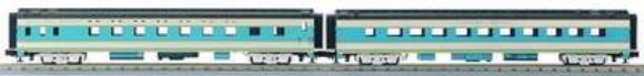 Picture of MTH Premier EMD Streamlined Passenger Car 2-Pack (Sleeper & Diner)