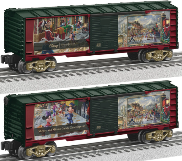 Picture of Lionel Thomas Kinkade Disney Mickey & Minnie Candy Cane Express Boxcar