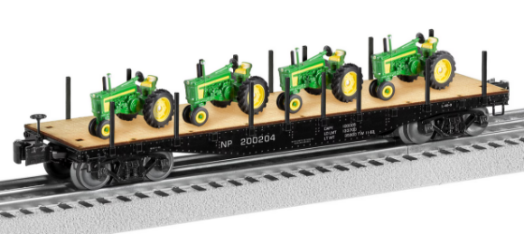 Picture of Lionel Northern Pacific 40' Flat Car w/ John Deere Tractors 